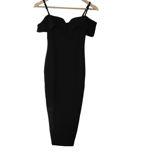 Nookie Pretty Woman Midi Dress Black Size XS - Picture 3 of 10